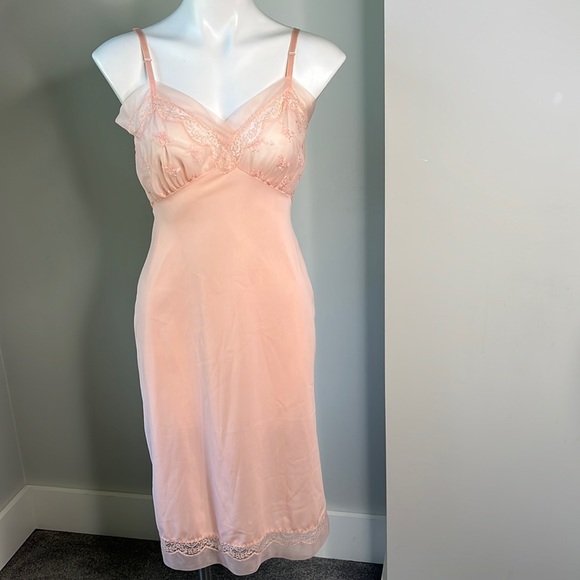 None Other - Vintage Pink Acetate Slip